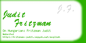 judit fritzman business card